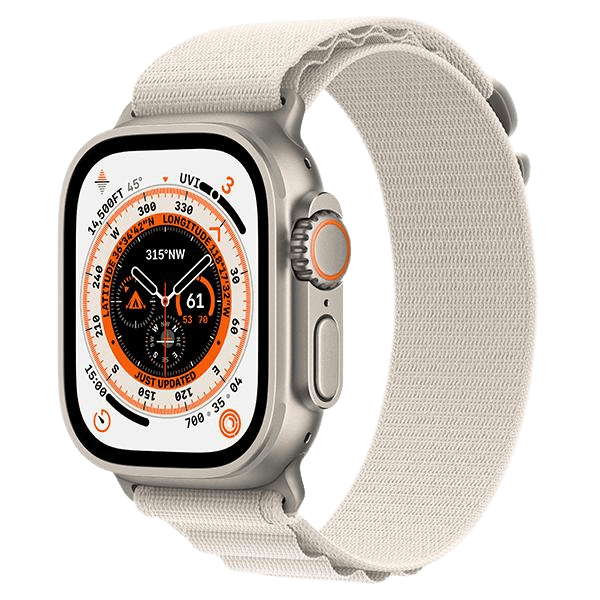 Apple Watch Ultra LTE 49mm viền Titanium dây Alpine - Trắng